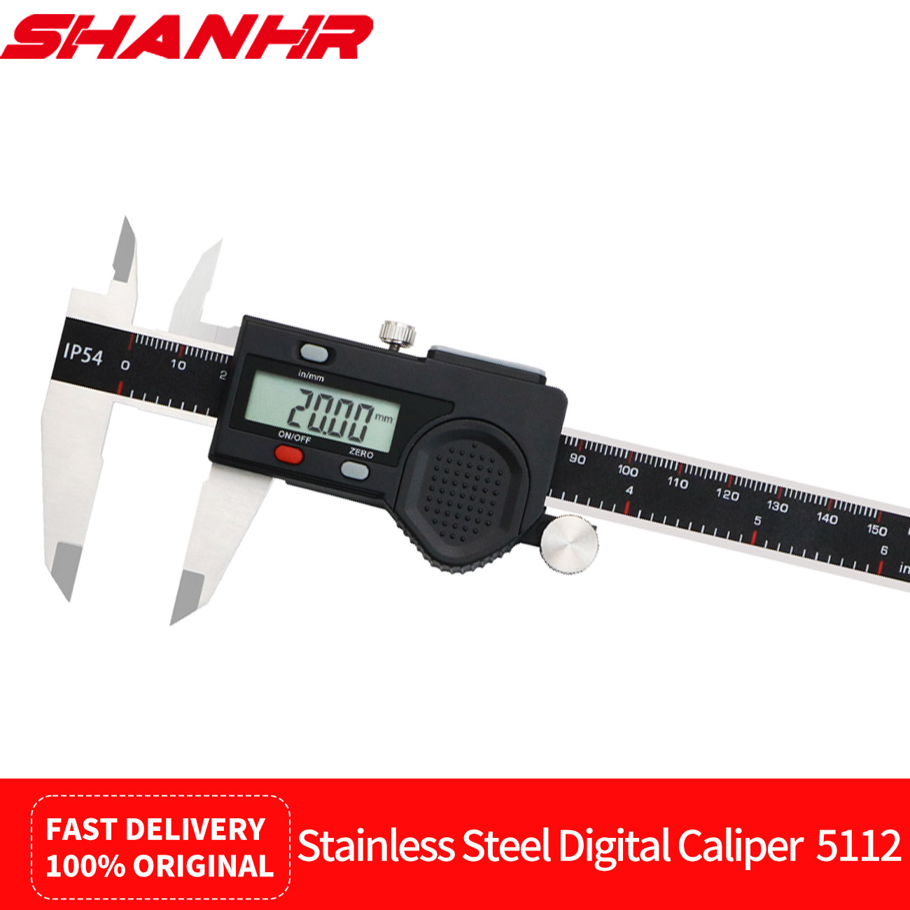 Digital Caliper 150Mm Stainless Steel - Calibrador Digital à Prova d'Água IP54