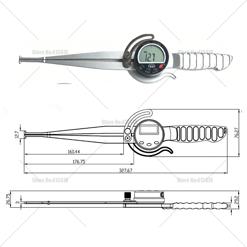 Paquímetro digital externo de  - Digital Caliper 150Mm Stainless Steel avaliação e preço