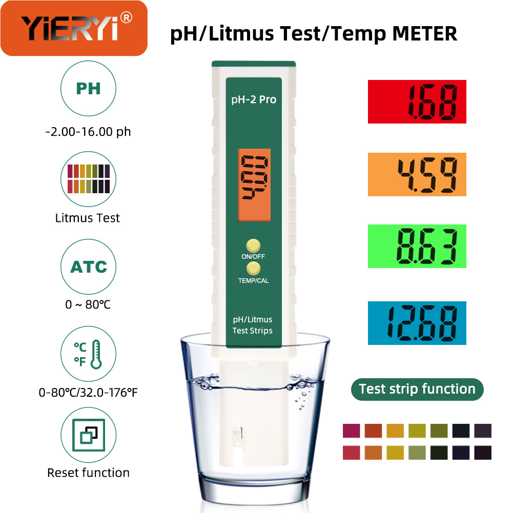 Yieryi medidor de ph digital c - Ph Meter Digital Water Tester avaliação e preço