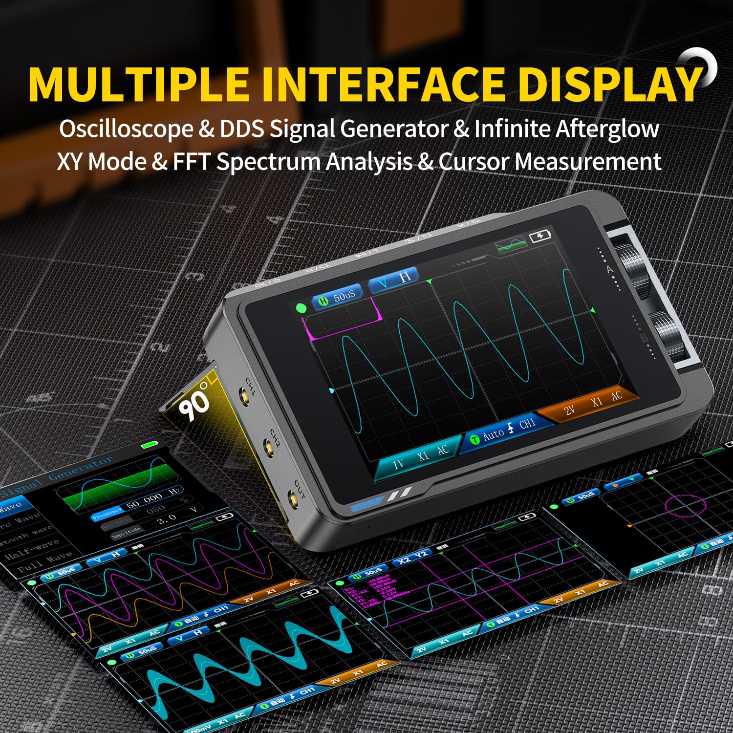 Osciloscópio digital FNIRSI DS - Fnirsi Digital Oscilloscope Handheld avaliação e preço
