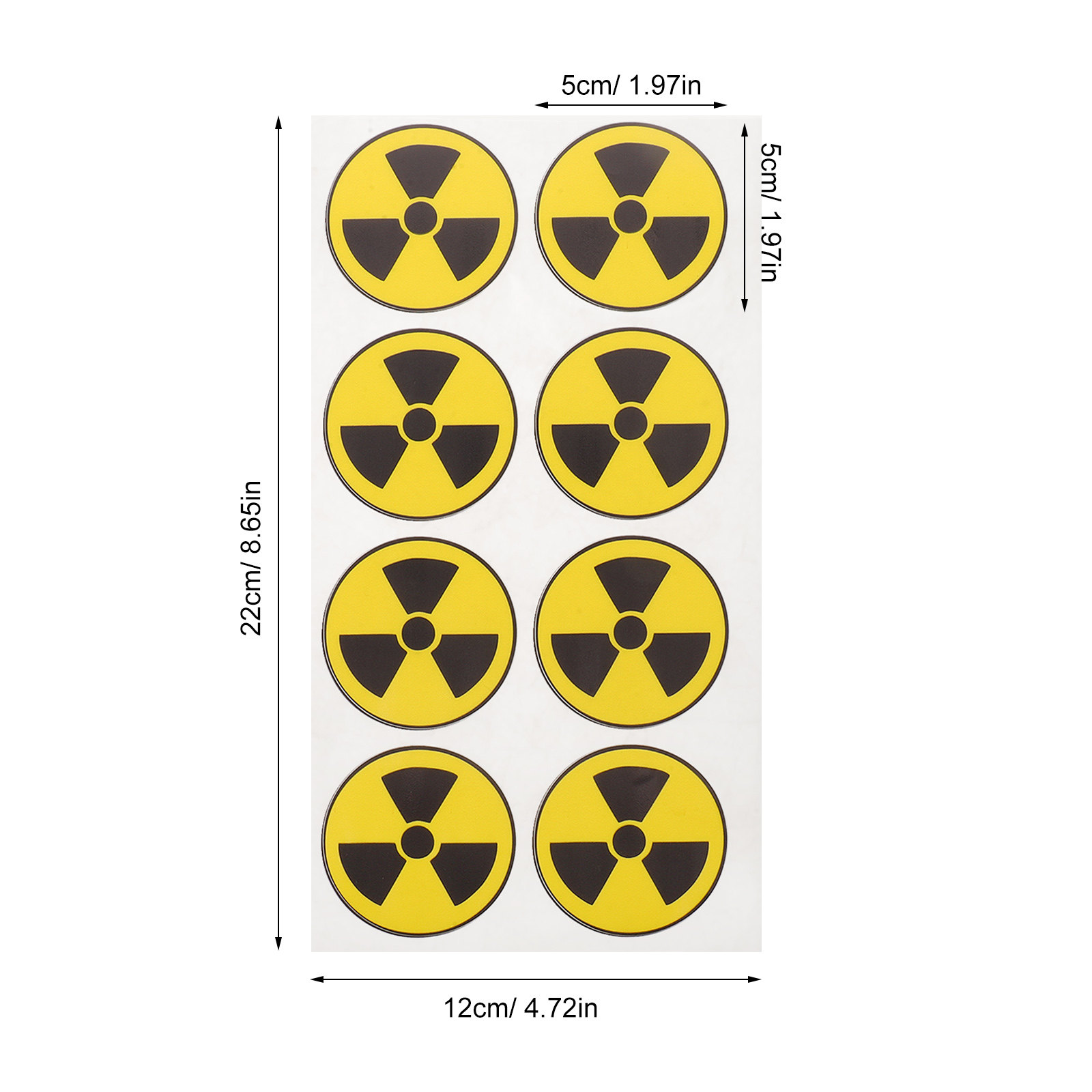 24 Adesivos de Aviso de Radiaç - Lab Equipment avaliação e preço