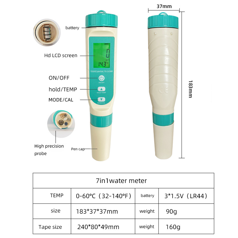 2023 Mais Recente Medidor Digi - Ph Meter Digital Water Tester avaliação e preço