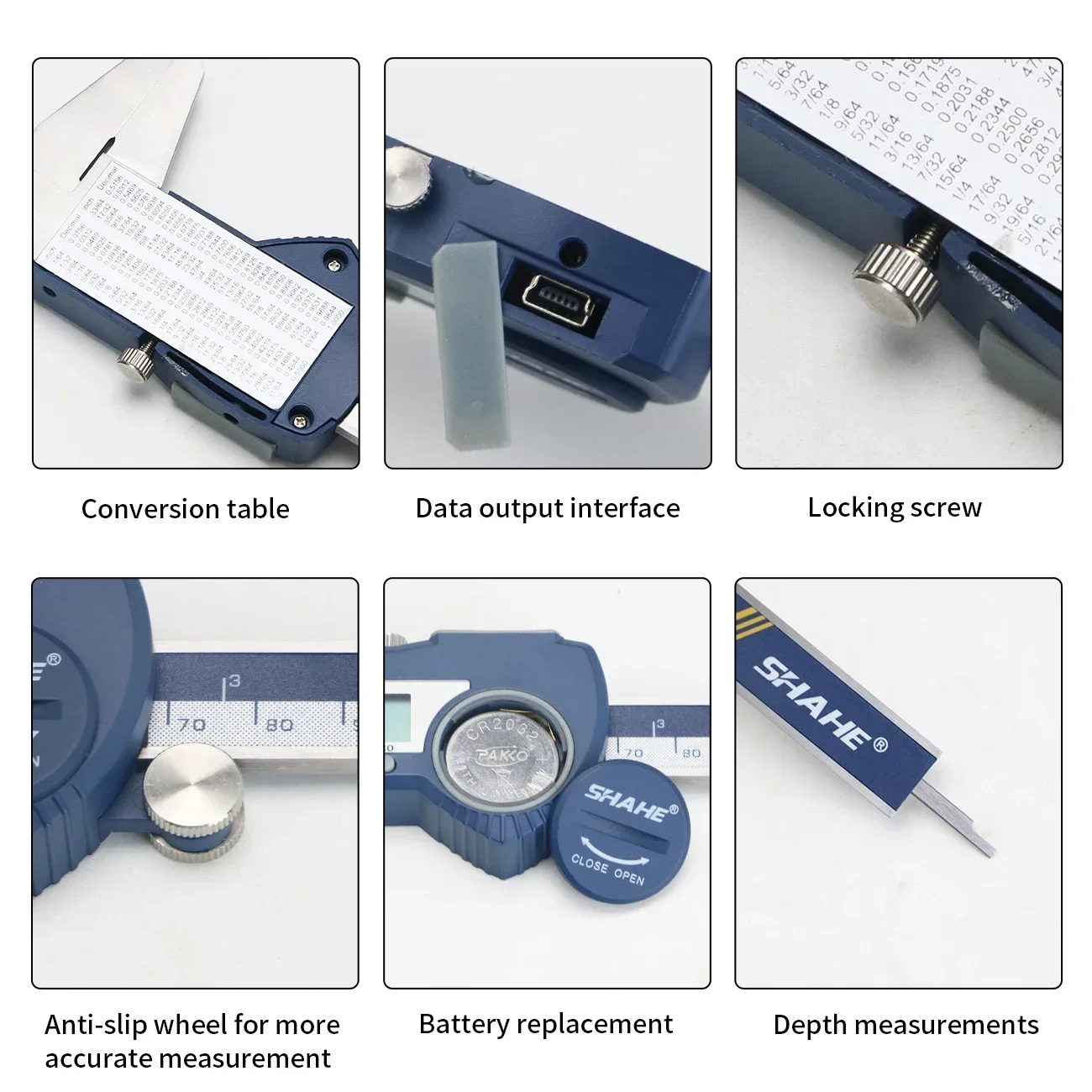 Paquímetro digital SHAHE, ferr - Digital Caliper 150Mm Stainless Steel avaliação e preço